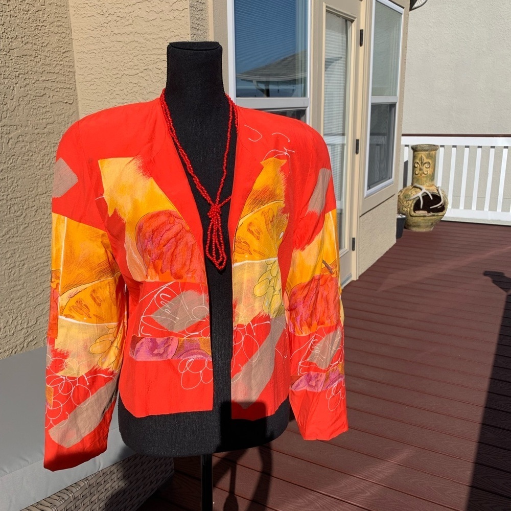 AC‎ Sport Abstract Collarless Jacket